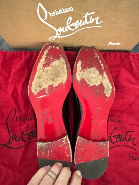Christian Louboutin Dandelion Black Patent Leather Tuxedo Loafers 9 main image 10